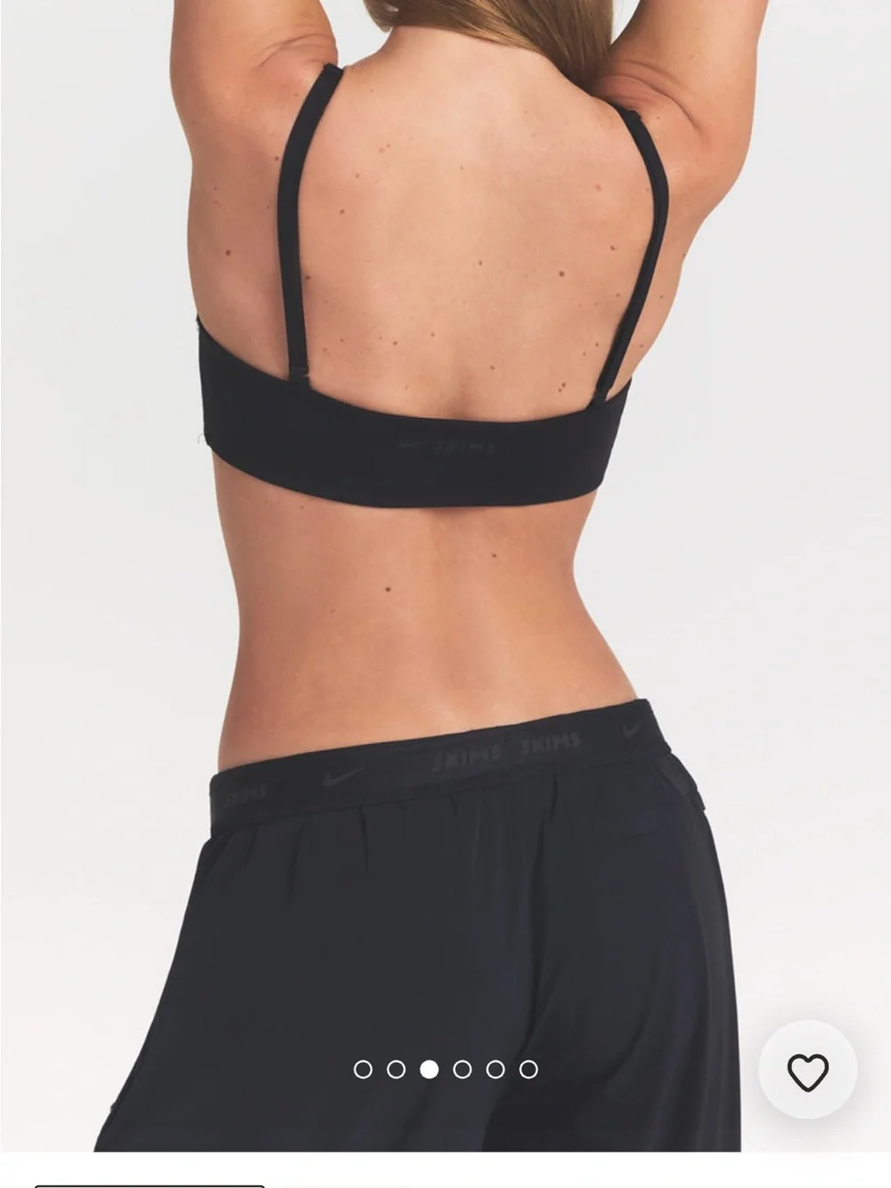 NikeSKIMS Matte Micro Scoop Bra - Obsidian